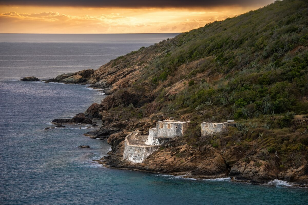 Prince Frederick's Battery ruins, Hassel Island, Charlotte Amalie Harbor, St. Thomas